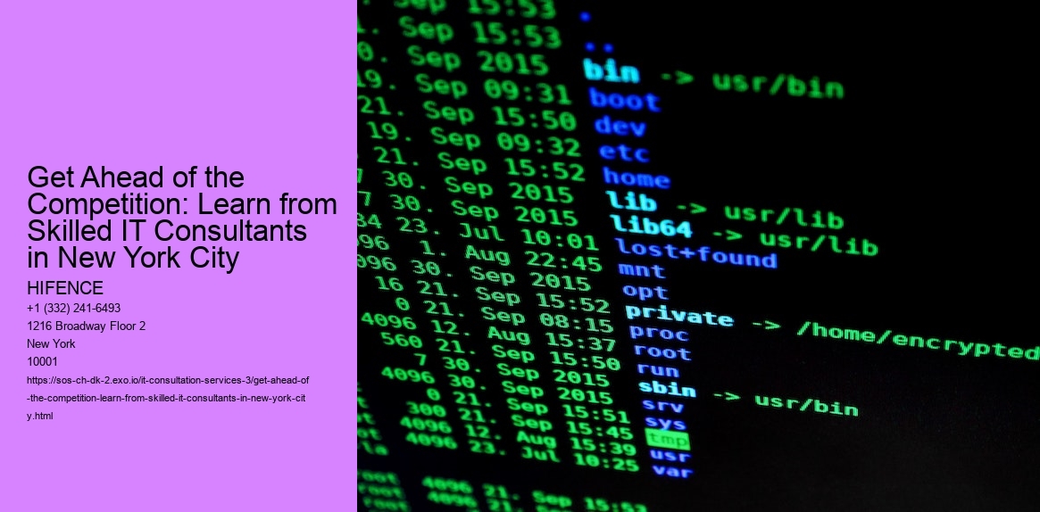 Get Ahead of the Competition: Learn from Skilled IT Consultants in New York City 