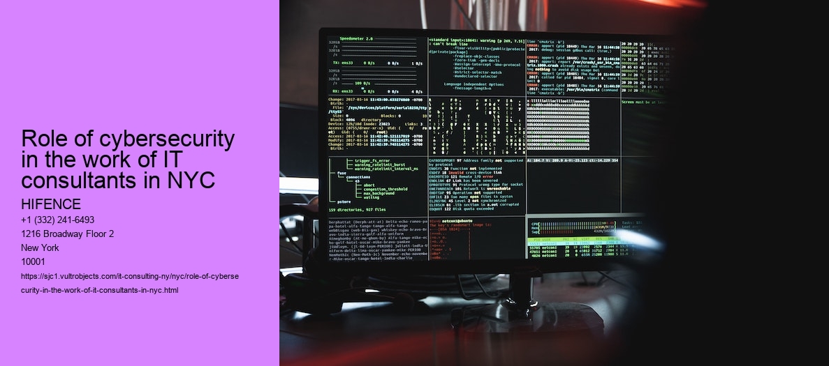 Role of cybersecurity in the work of IT consultants in NYC