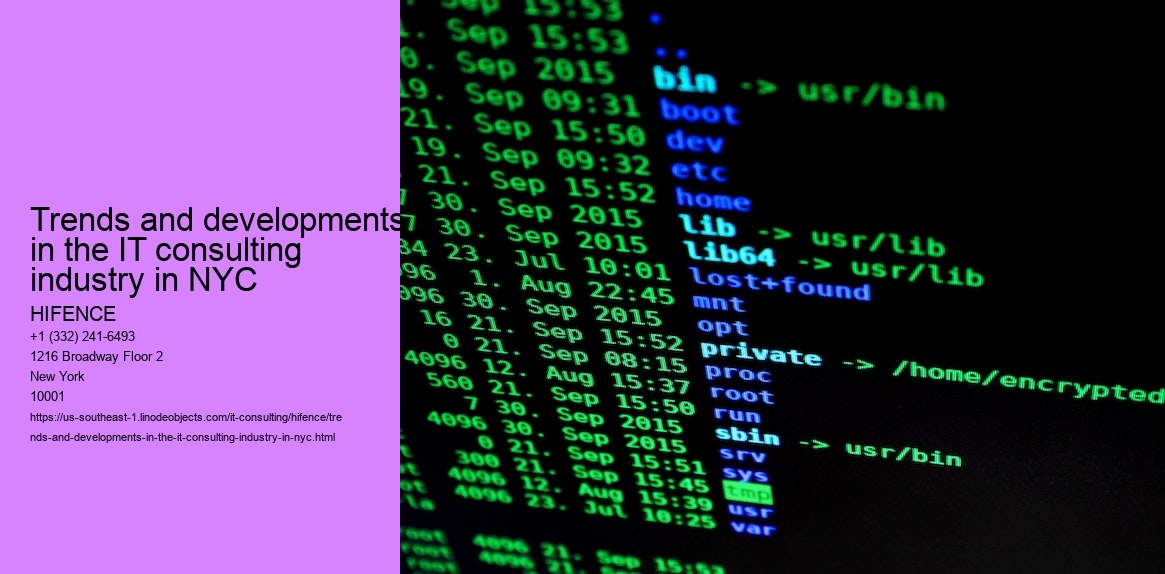 Trends and developments in the IT consulting industry in NYC