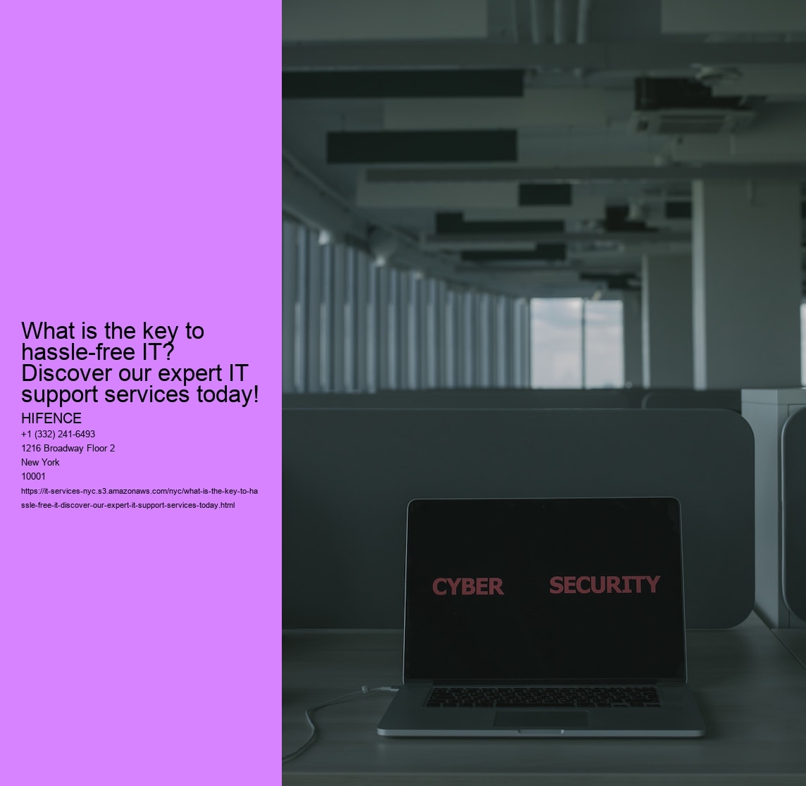 What is the key to hassle-free IT? Discover our expert IT support services today!