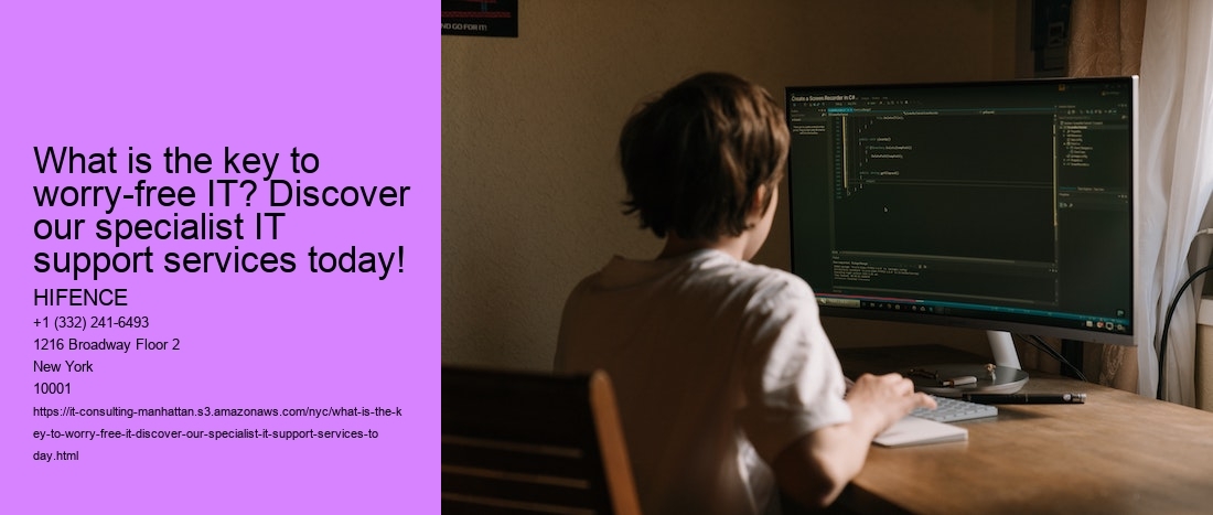 What is the key to worry-free IT? Discover our specialist IT support services today!