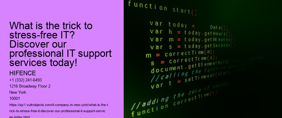 What is the trick to stress-free IT? Discover our professional IT support services today!